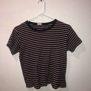 Brandy Melville Red, White, and Blue Stripped Tee